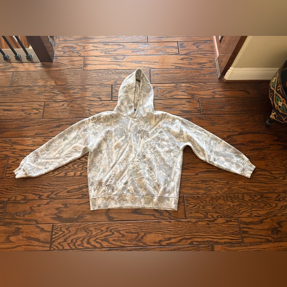 Abercrombie Kids Hooded Jacket in Gray and White size S